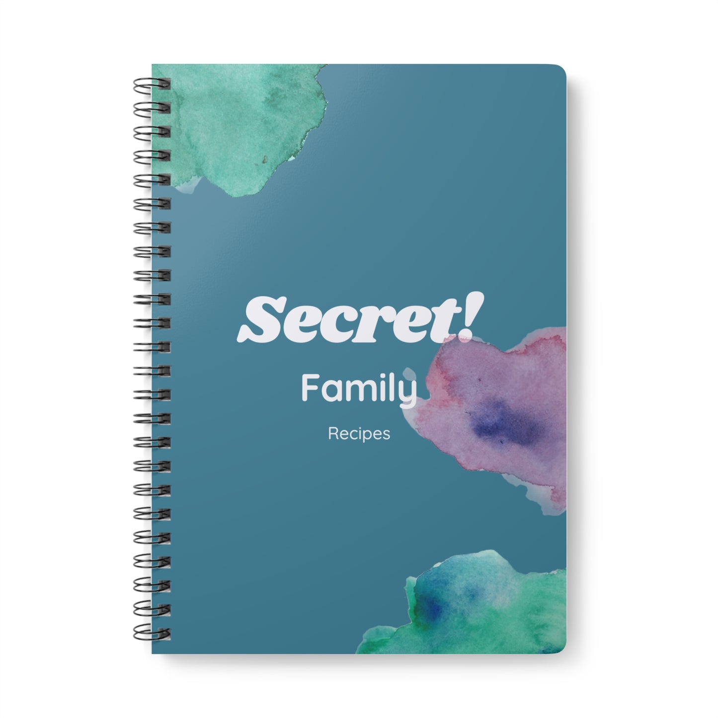 Secret Family Recipes! Wirebound Softcover Notebook - A5 Journal for Cooking & Memories